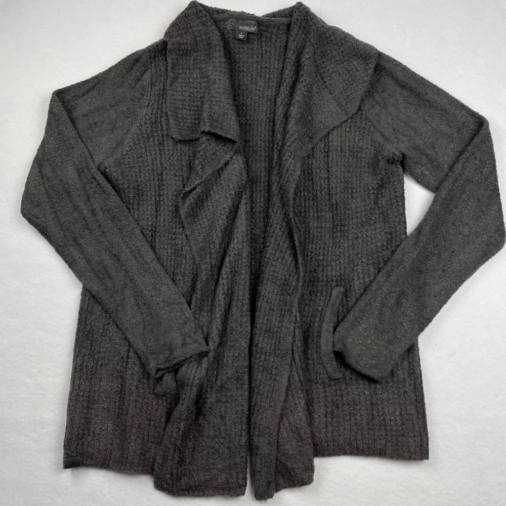Barefoot Dreams Gray Knit Cardigan Sweater